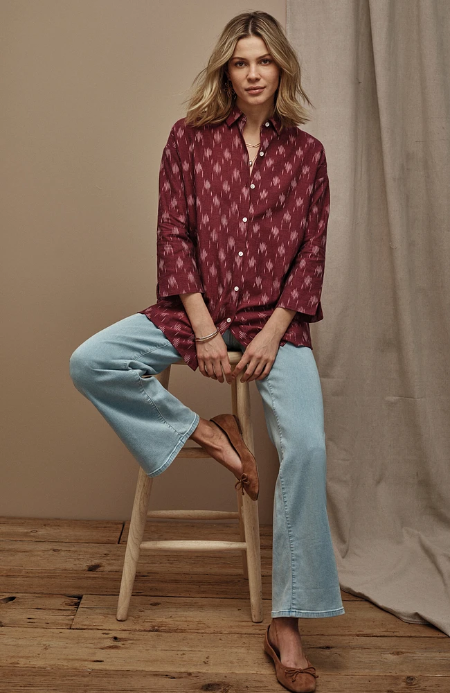 pure jill soft wide-leg jeans