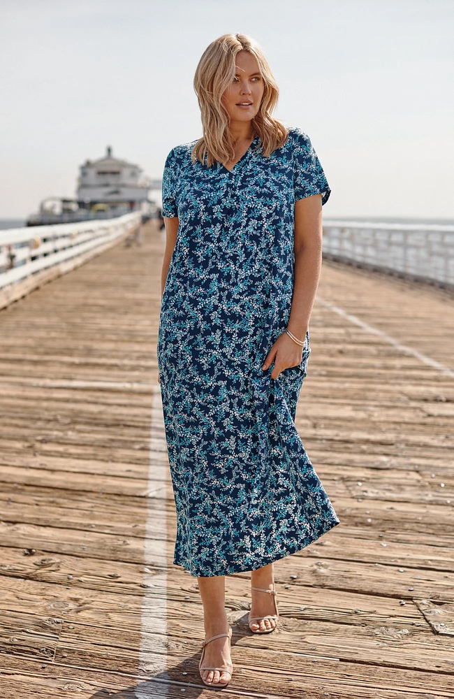 wearever short-sleeve maxi dress