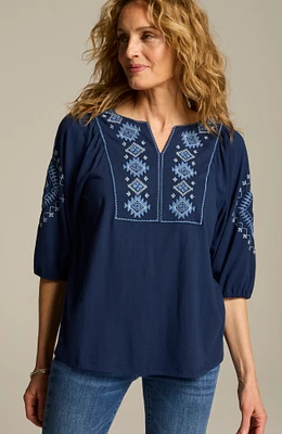 embroidered-details top