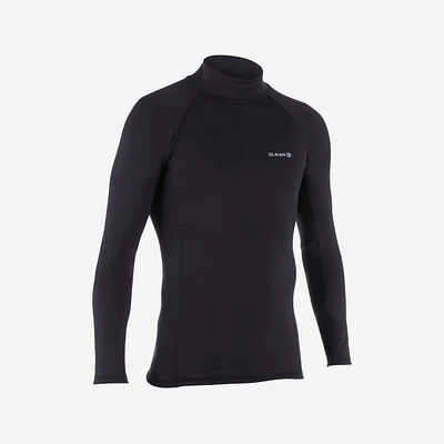Men’s Long-Sleeved Fleece Surf Top - 900 Black