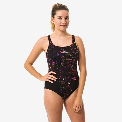 Women's Chlorine-Resistant One-Piece Swimsuit with Print