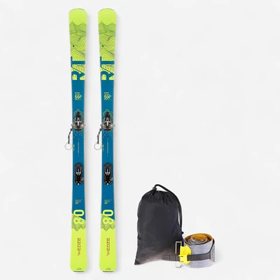 Touring Skis with Bindings and Skins