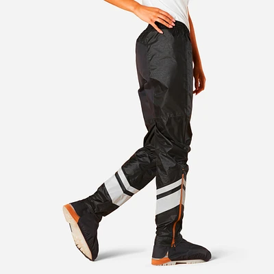 Women's City Cycling Rain Overpants with Built-In Overshoes