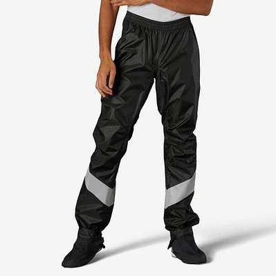 Men's City Cycling Rain Overpants with Built-In Overshoes