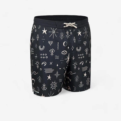 Long Surfing Boardshorts - 100 Symbol Black