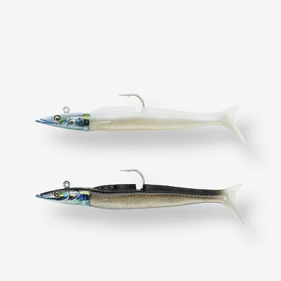 Supple Lures Sand Eel 12 g - Eelo Combo 110 Black/White
