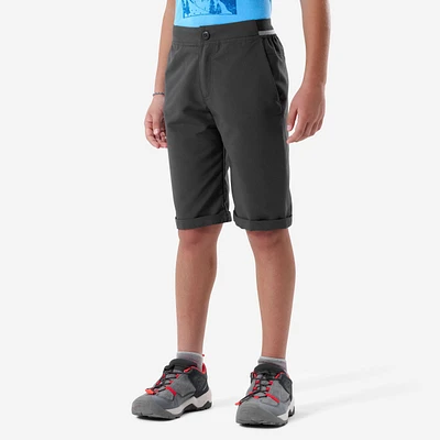 Kids’ Hiking Shorts – MH 100 Dark Grey