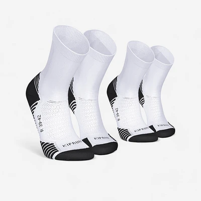 Thick Mid-Calf Running Socks x2 pairs