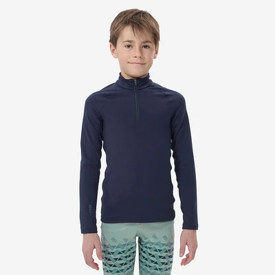 Kids’ Half-Zip Thermal Ski Base Layer Top