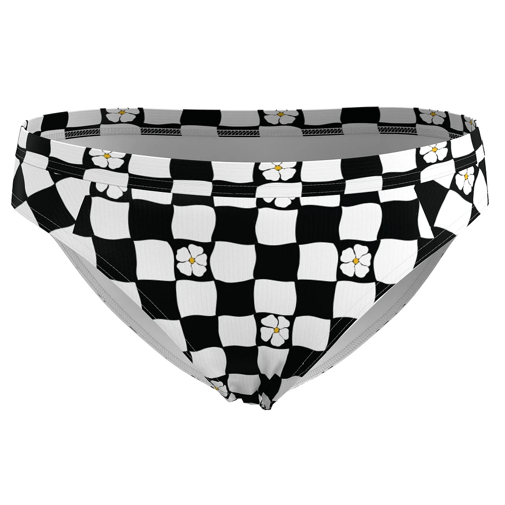 Girl’s Surf Swimsuit Bottom - Alma Hao black and white