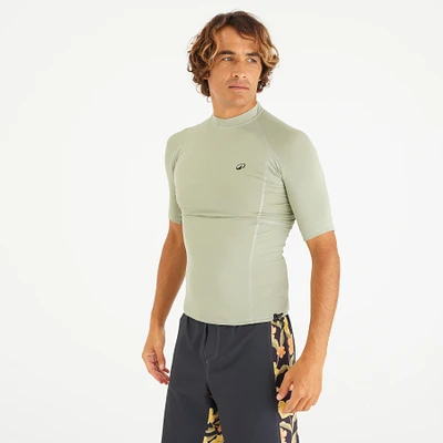 Men’s Short-Sleeved Surfing Rash Guard, 500