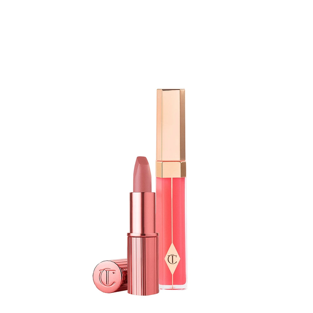Kissing Duo Set Icon Baby & Hall Of Fame Lip Lustre