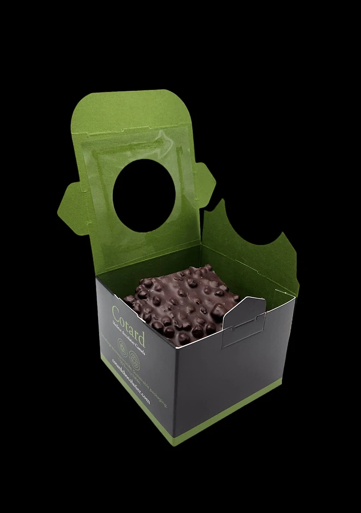 Écorces aux bleuets séchés et chocolat noir 70%