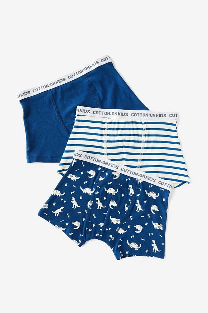 3 Pack Boys Underwear Trunk