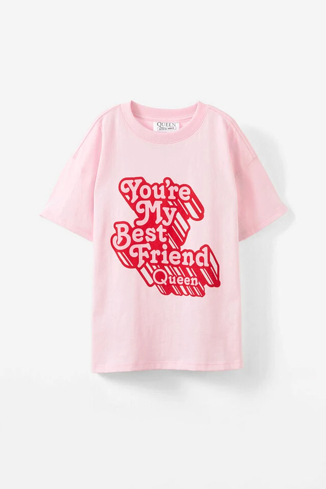 Queen Drop Shoulder Short Sleeve Tee