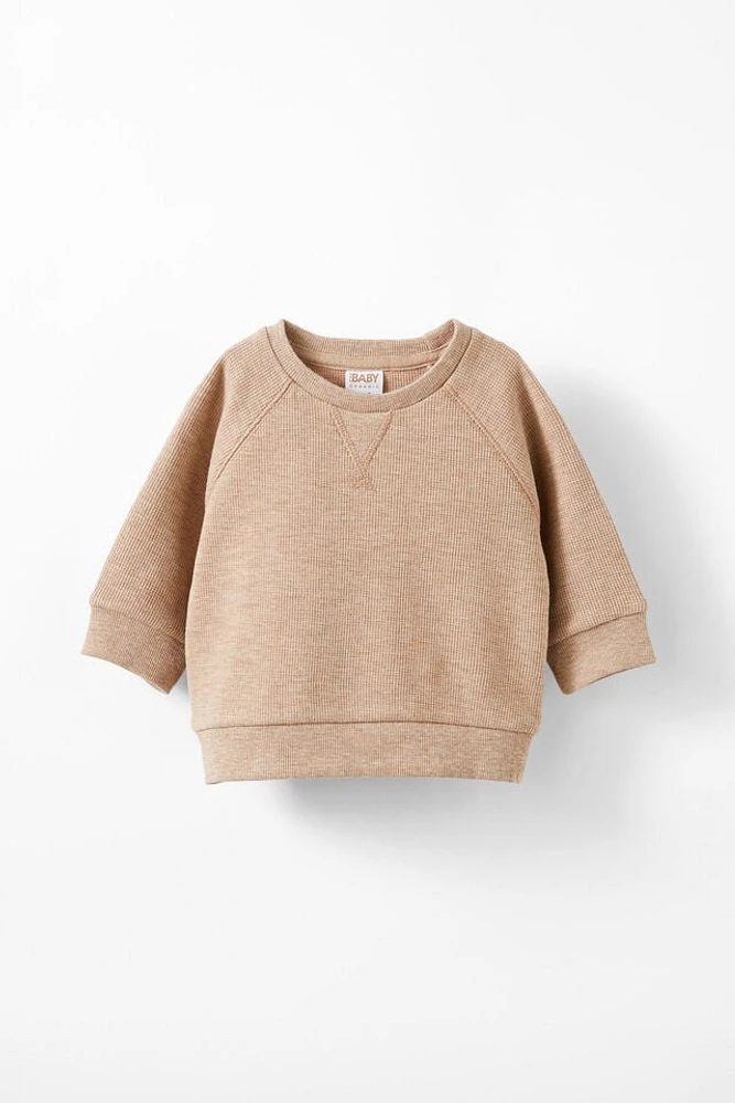 Organic Waffle Long Sleeve Top