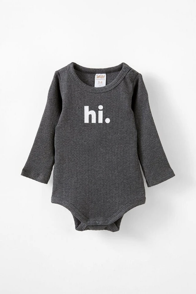 Organic Pointelle Long Sleeve Bubbysuit