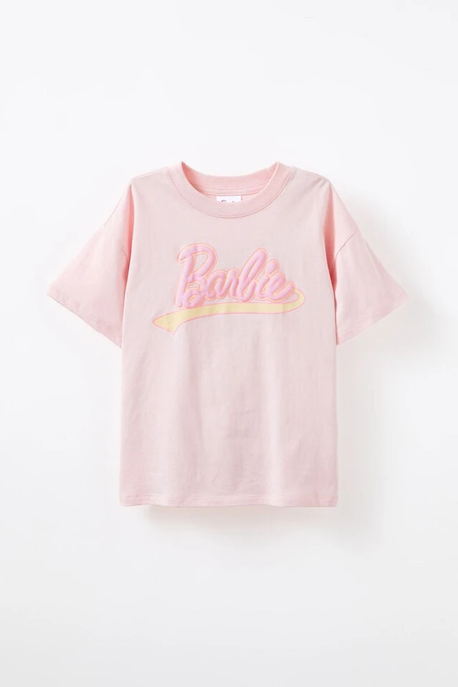 Barbie Drop Shoulder Short Sleeve Tee