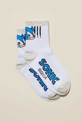 Sonic Single Pack Lcn Crew Sock