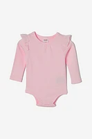 The Long Sleeve Broderie Ruffle Bubbysuit