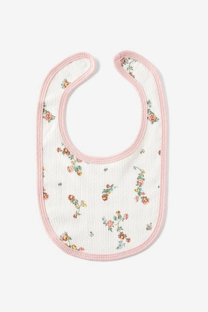 Organic Pointelle Bib