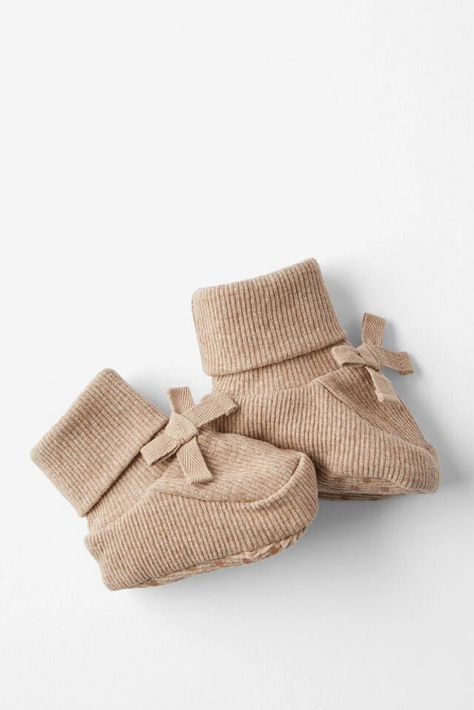 Organic Pointelle Booties