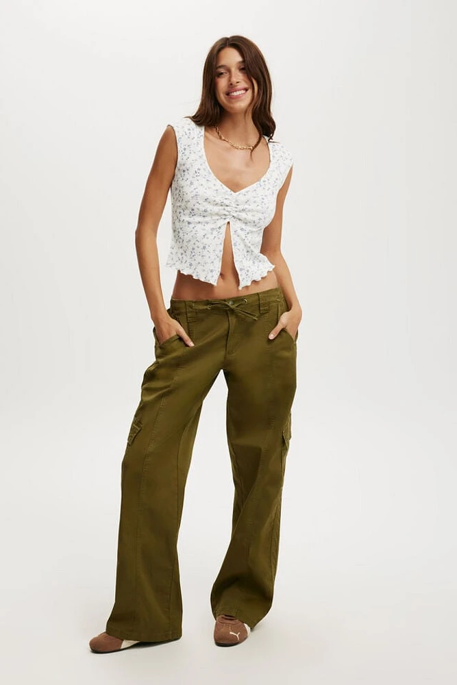 Low Rise Cargo Pant
