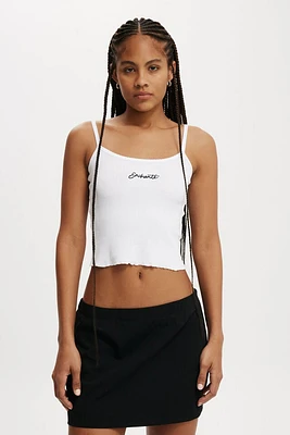 Longline Picot Cami
