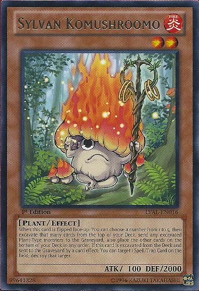 Sylvan Komushroomo - LVAL-EN016 - Rare - 1st Edition