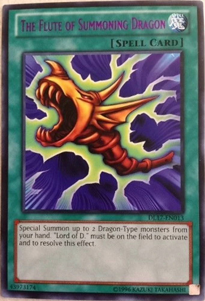 The Flute of Summoning Dragon - Blue - DL17-EN013 - Rare - Unlimited Edition