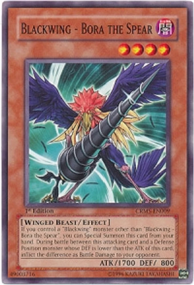 Blackwing - Bora the Spear - CRMS-EN009 - Common - 1st Edition