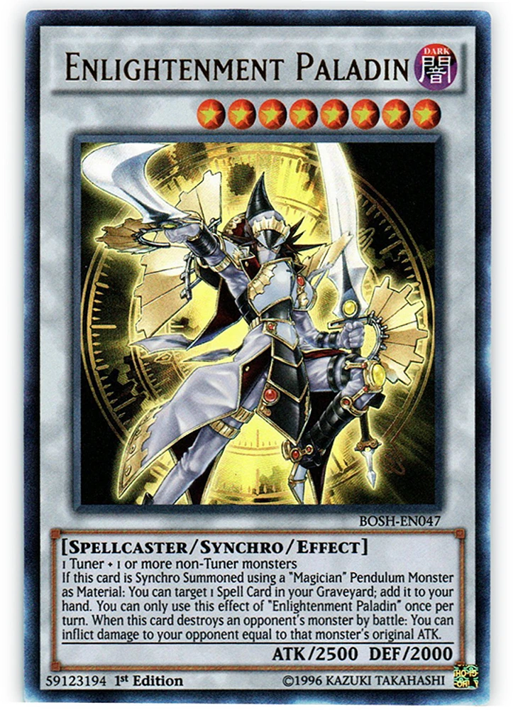Enlightenment Paladin - BOSH-EN047 - Ultra Rare - 1st Edition