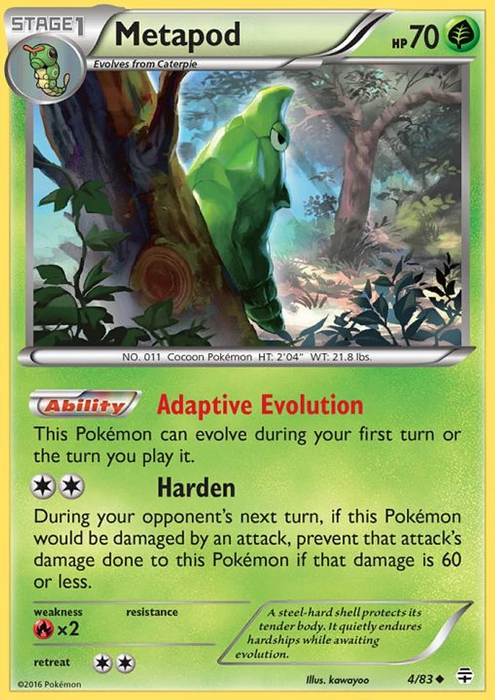 Metapod - 4/83 - Uncommon