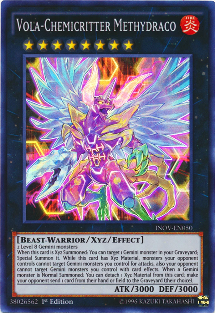 Vola-Chemicritter Methydraco - INOV-EN050 Super Rare 1st Edition