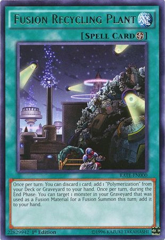 Fusion Recycling Plant - RATE-EN000 - Rare - 1st Edition