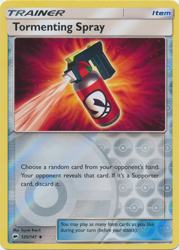 Tormenting Spray - 125/147 Uncommon Reverse Holo