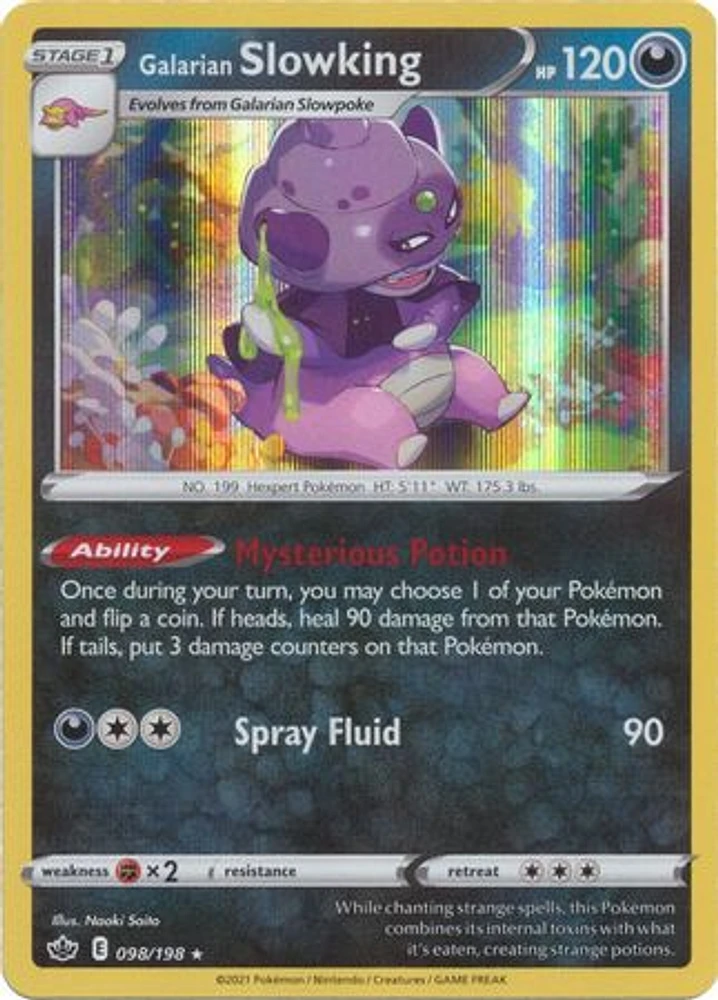 Galarian Slowking - 098/198 - Holo Rare
