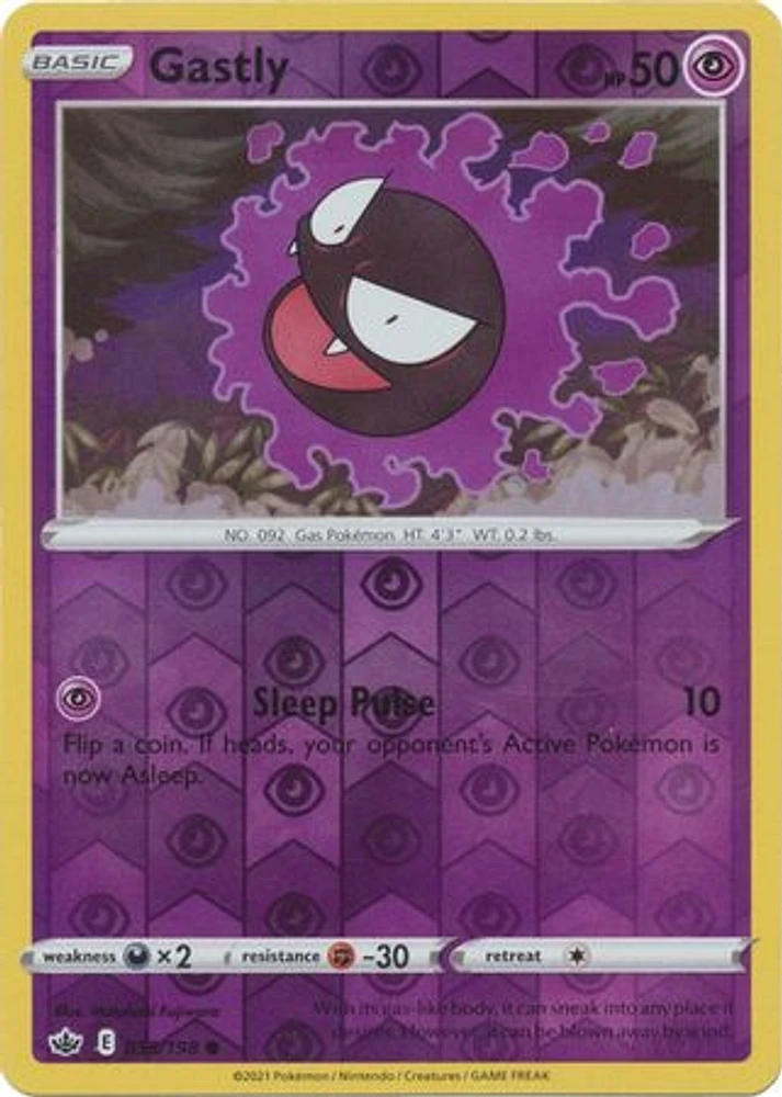 Gastly - 055/198 - Common - Reverse Holo