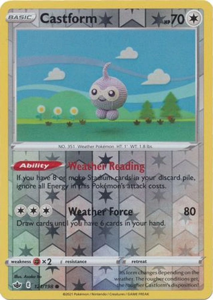 Castform - 121/198 - Common - Reverse Holo