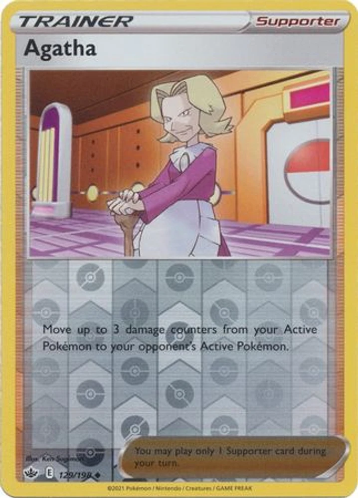 Agatha - 129/198 - Uncommon - Reverse Holo