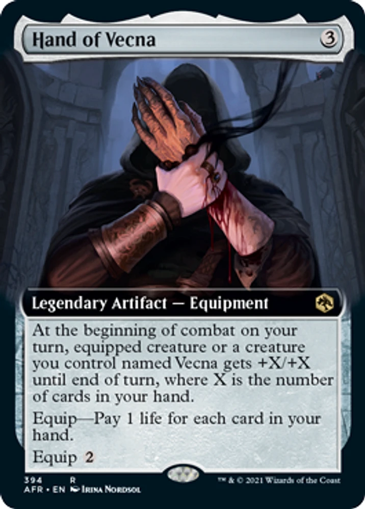 Hand of Vecna - Foil - Extended Art
