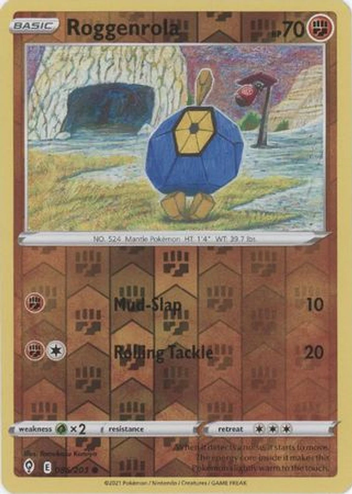 Roggenrola - 086/203 - Common - Reverse Holo