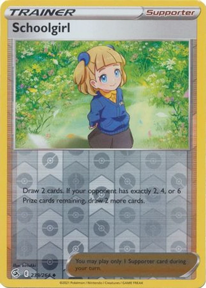 Schoolgirl - 239/264 - Uncommon - Reverse Holo