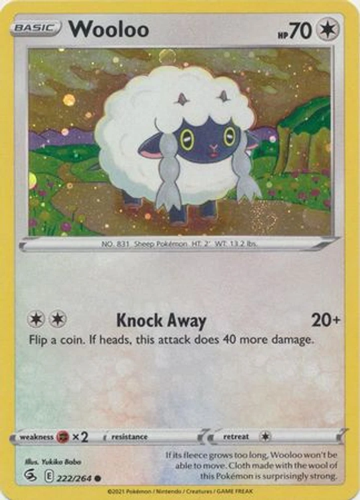 Wooloo - 222/264 - Common - Holo