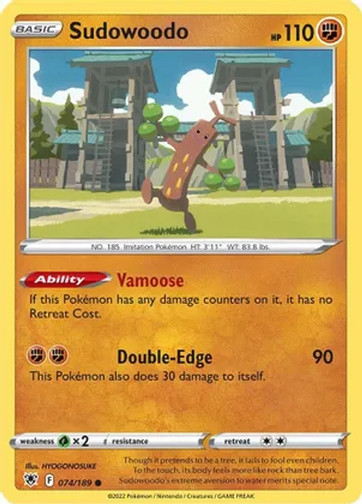 Sudowoodo - 074/189 - Common