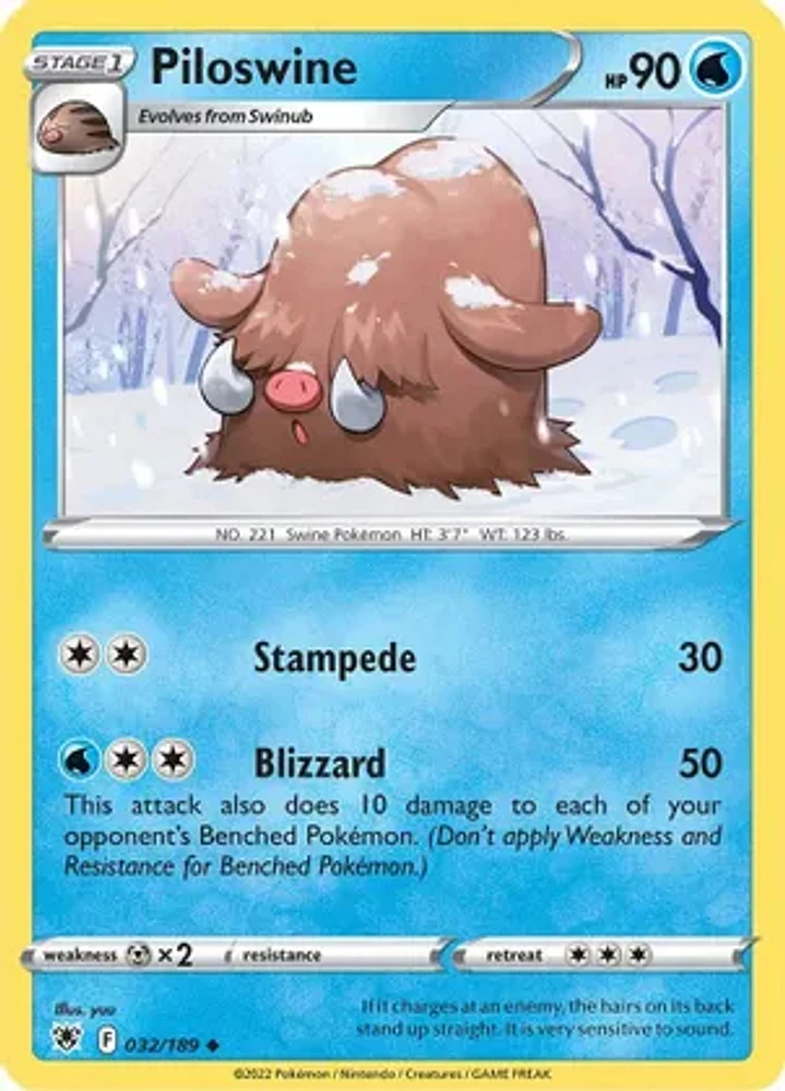 Piloswine - 032/189 - Uncommon