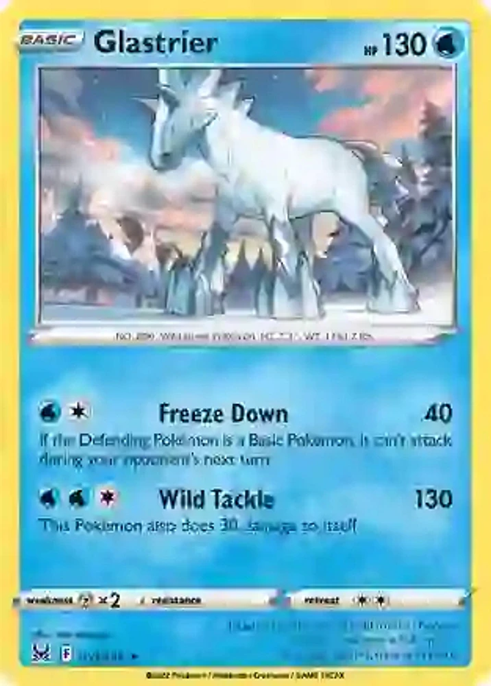 Glastrier - 051/196 - Holo Rare - Reverse Holo