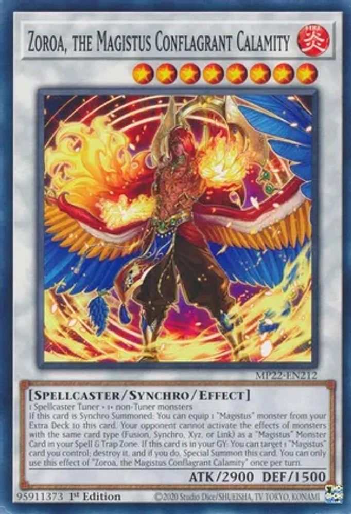 Zoroa, the Magistus Conflagrant Calamity - MP22-EN212 - Common - 1st Edition