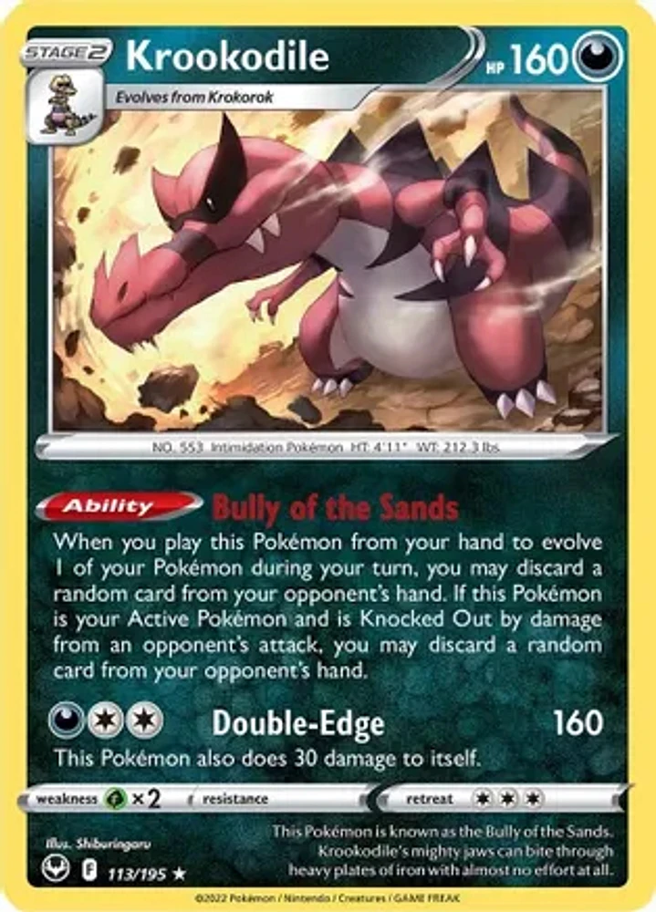 Krookodile - 113/195 - Holo Rare