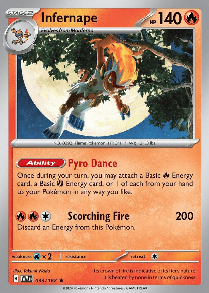 Infernape - 033/167 - Holo Rare